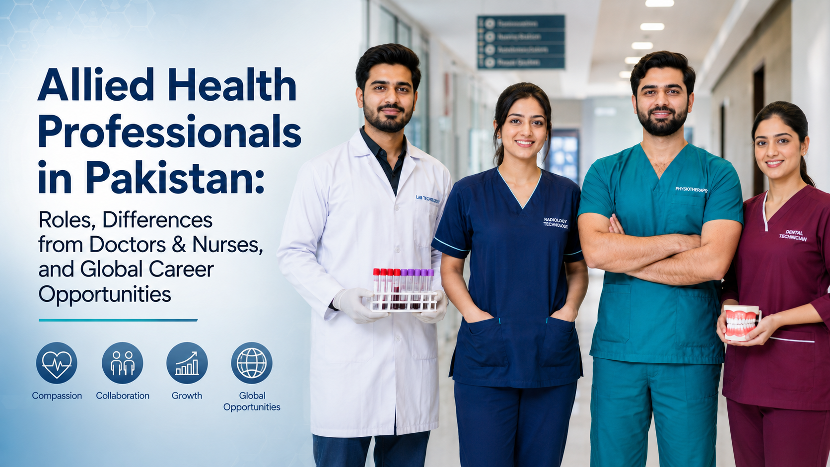 Allied Health Professionals in Pakistan: Roles, Differences from Doctors & Nurses, and Global Career Opportunities (2025)