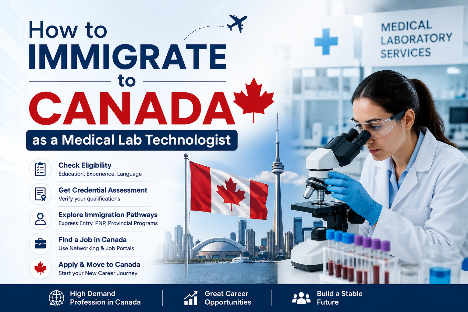 How to Immigrate to Canada as a Medical Lab Technologist